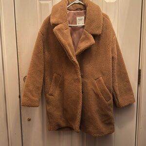 Women’s Teddy camel color coat